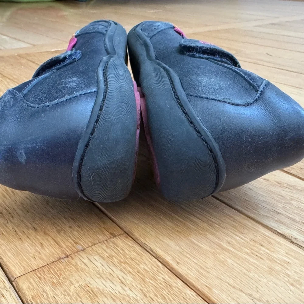 Umi Leather Kids Navy Dress Shoes with Multicolor Butterfly Girls 13 US/EUR 31